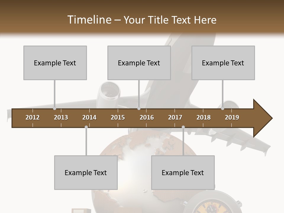 Isolated Cargo World Map PowerPoint Template