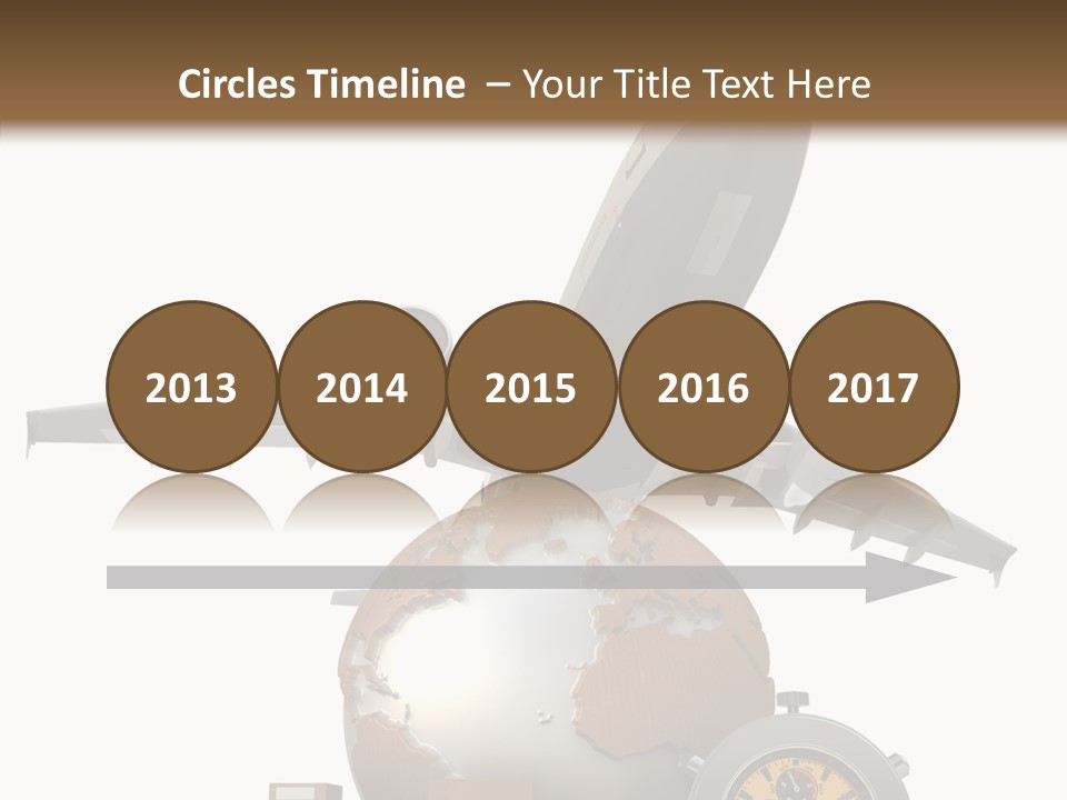 Isolated Cargo World Map PowerPoint Template