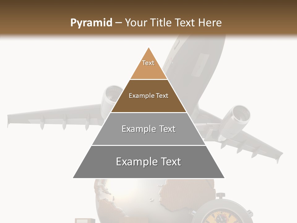 Isolated Cargo World Map PowerPoint Template