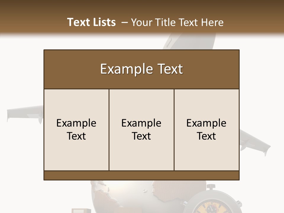 Isolated Cargo World Map PowerPoint Template