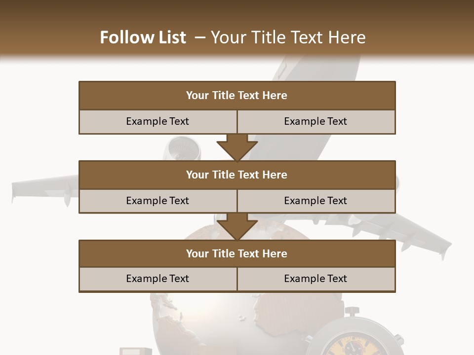 Isolated Cargo World Map PowerPoint Template
