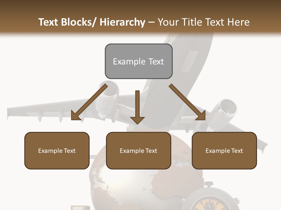 Isolated Cargo World Map PowerPoint Template