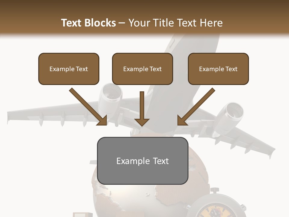 Isolated Cargo World Map PowerPoint Template