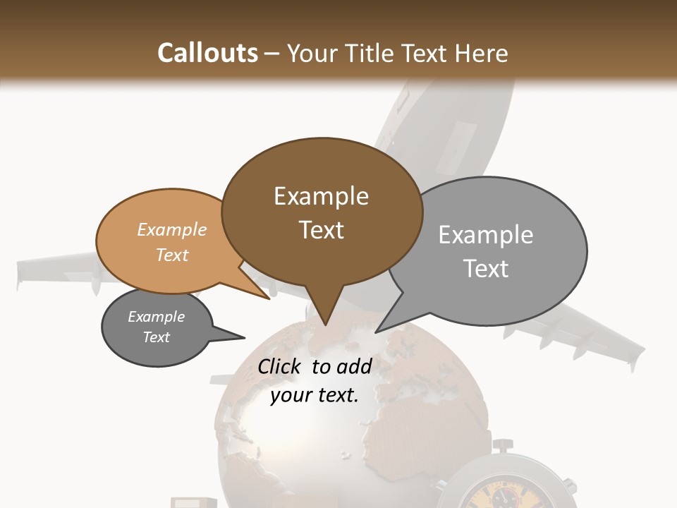 Isolated Cargo World Map PowerPoint Template