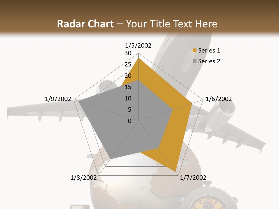 Isolated Cargo World Map PowerPoint Template
