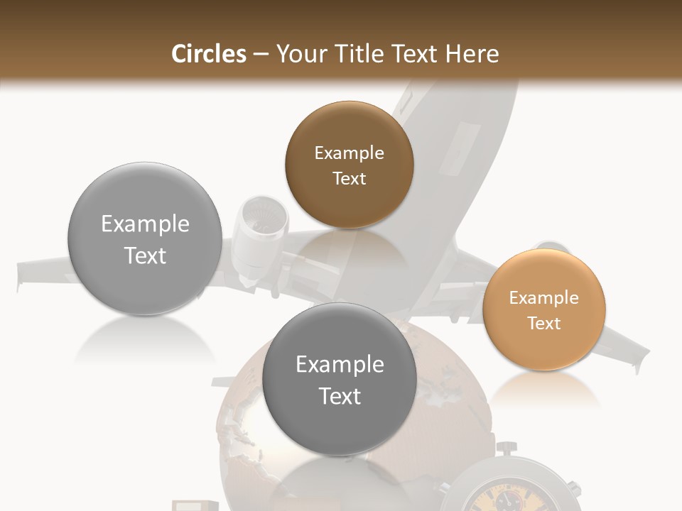 Isolated Cargo World Map PowerPoint Template