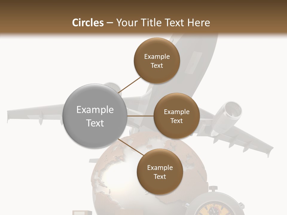 Isolated Cargo World Map PowerPoint Template