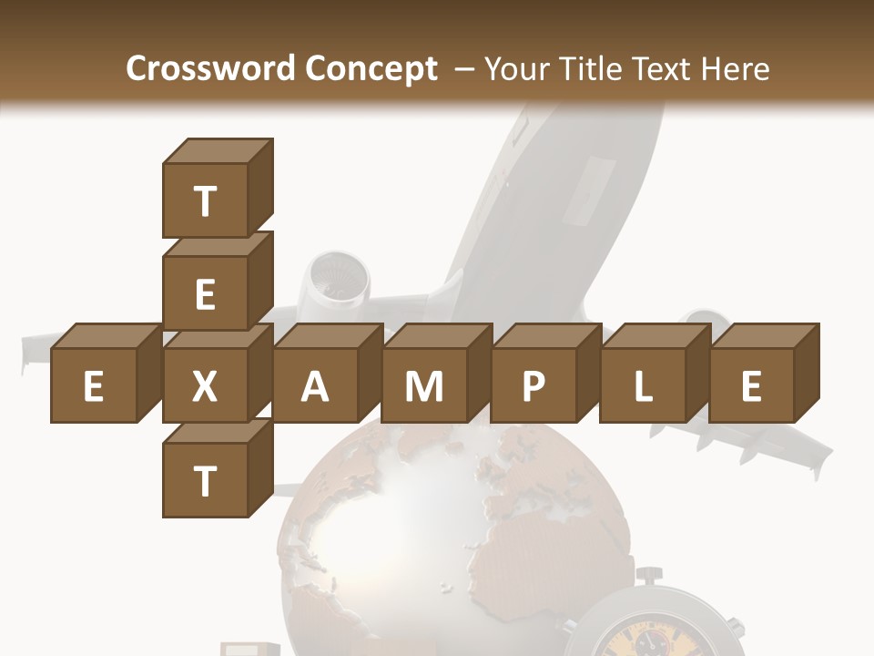 Isolated Cargo World Map PowerPoint Template