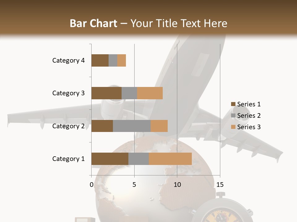 Isolated Cargo World Map PowerPoint Template