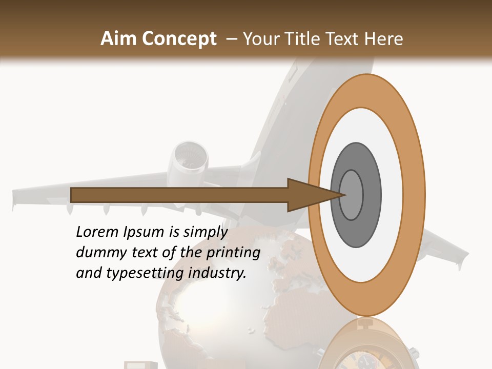 Isolated Cargo World Map PowerPoint Template