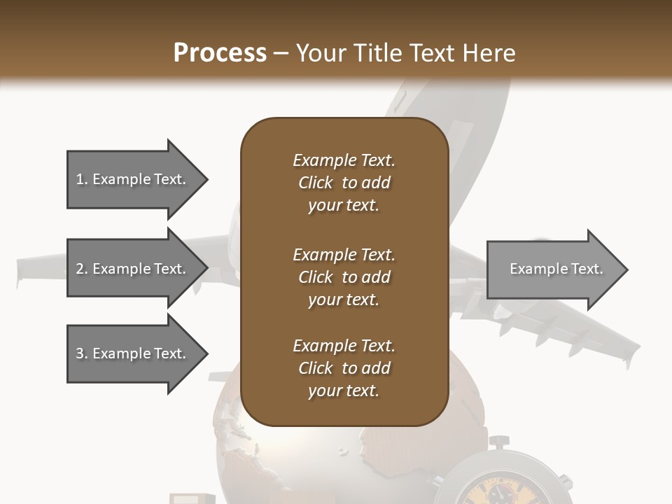 Isolated Cargo World Map PowerPoint Template