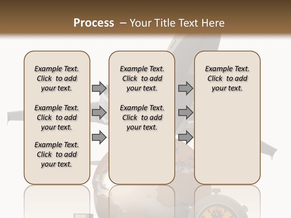 Isolated Cargo World Map PowerPoint Template