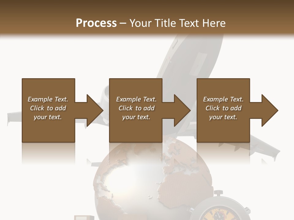 Isolated Cargo World Map PowerPoint Template