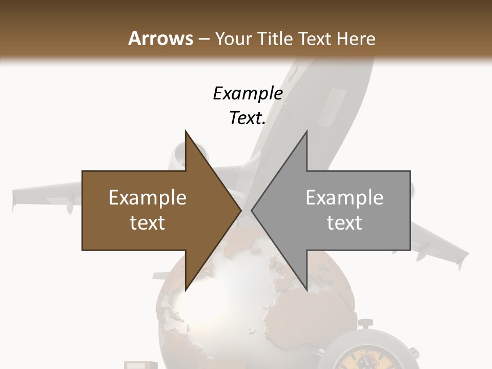 Isolated Cargo World Map PowerPoint Template