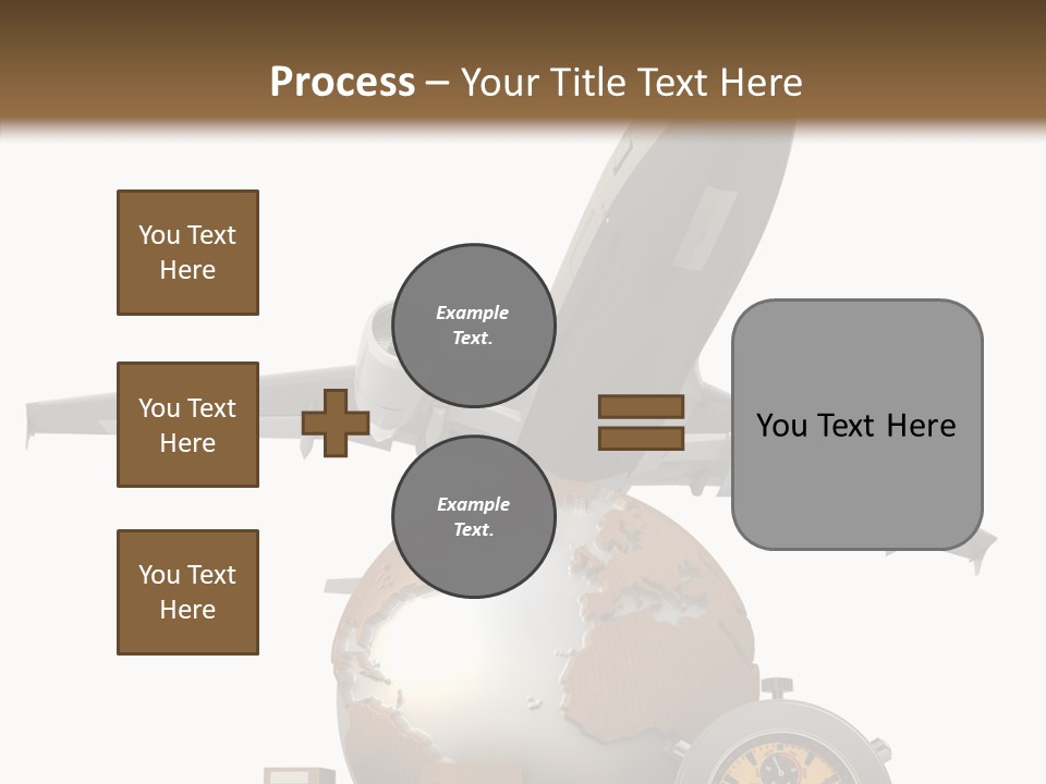 Isolated Cargo World Map PowerPoint Template