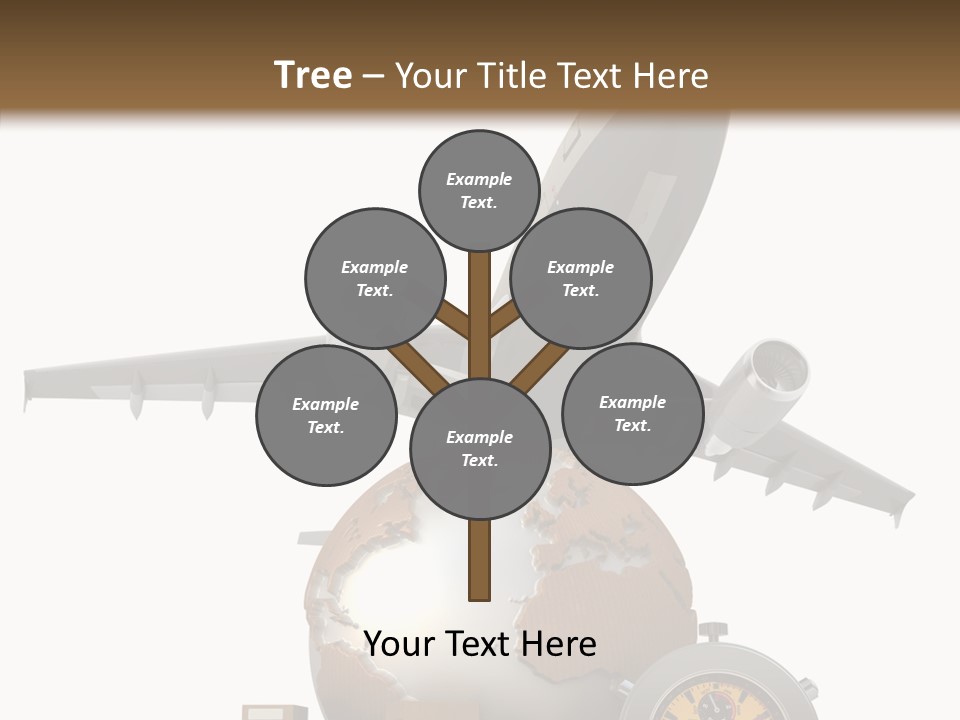 Isolated Cargo World Map PowerPoint Template