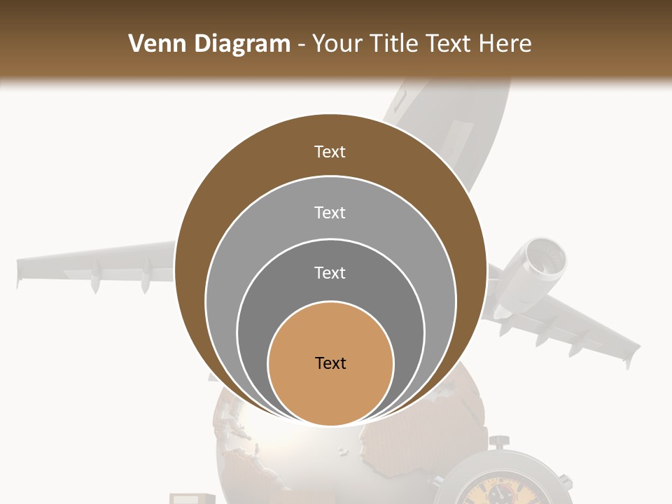 Isolated Cargo World Map PowerPoint Template