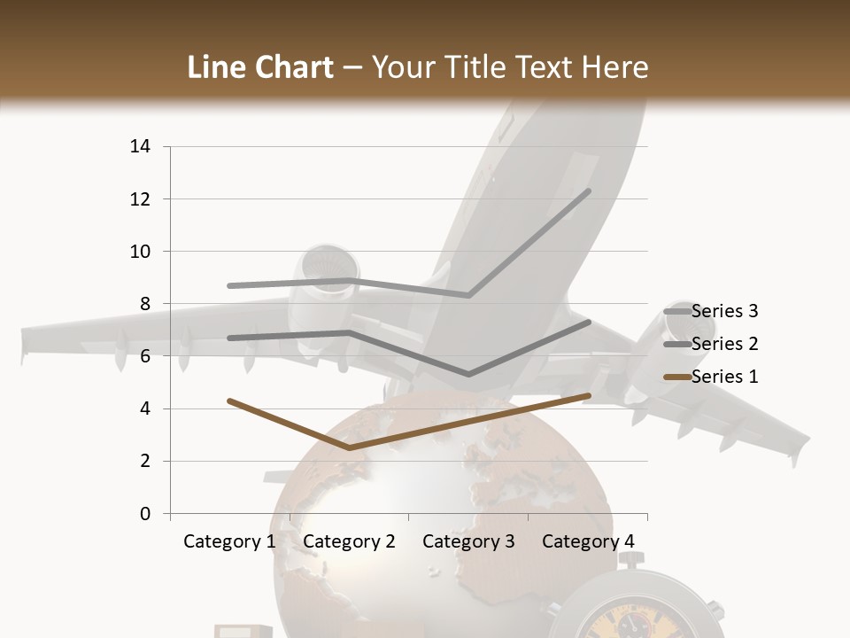 Isolated Cargo World Map PowerPoint Template