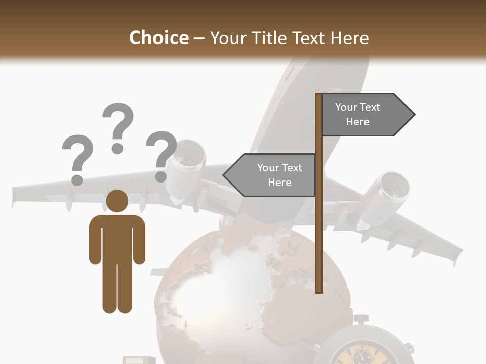 Isolated Cargo World Map PowerPoint Template