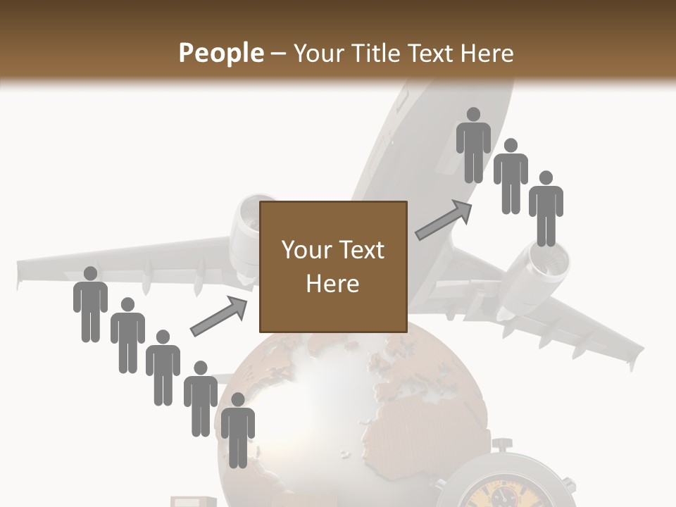 Isolated Cargo World Map PowerPoint Template