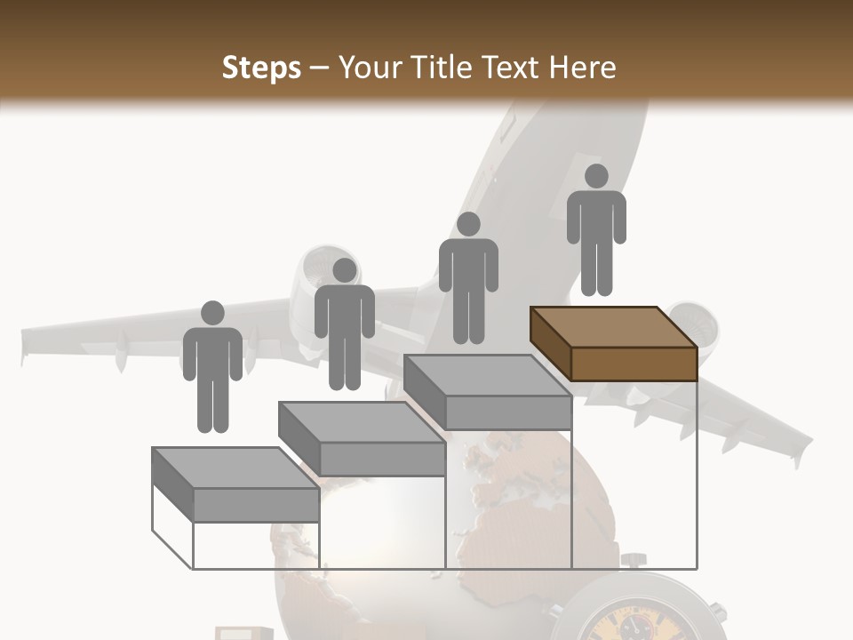 Isolated Cargo World Map PowerPoint Template