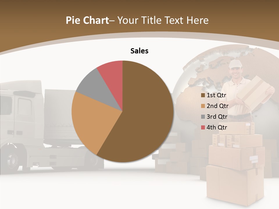 Isolated Conveyance Worldwide PowerPoint Template