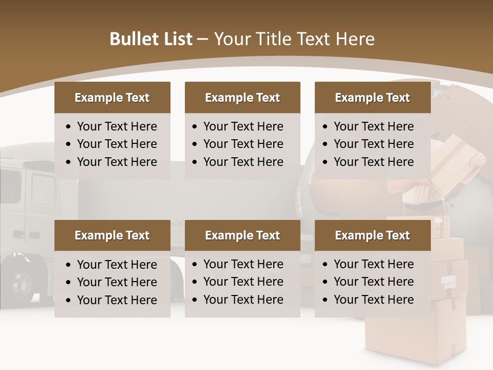 Isolated Conveyance Worldwide PowerPoint Template