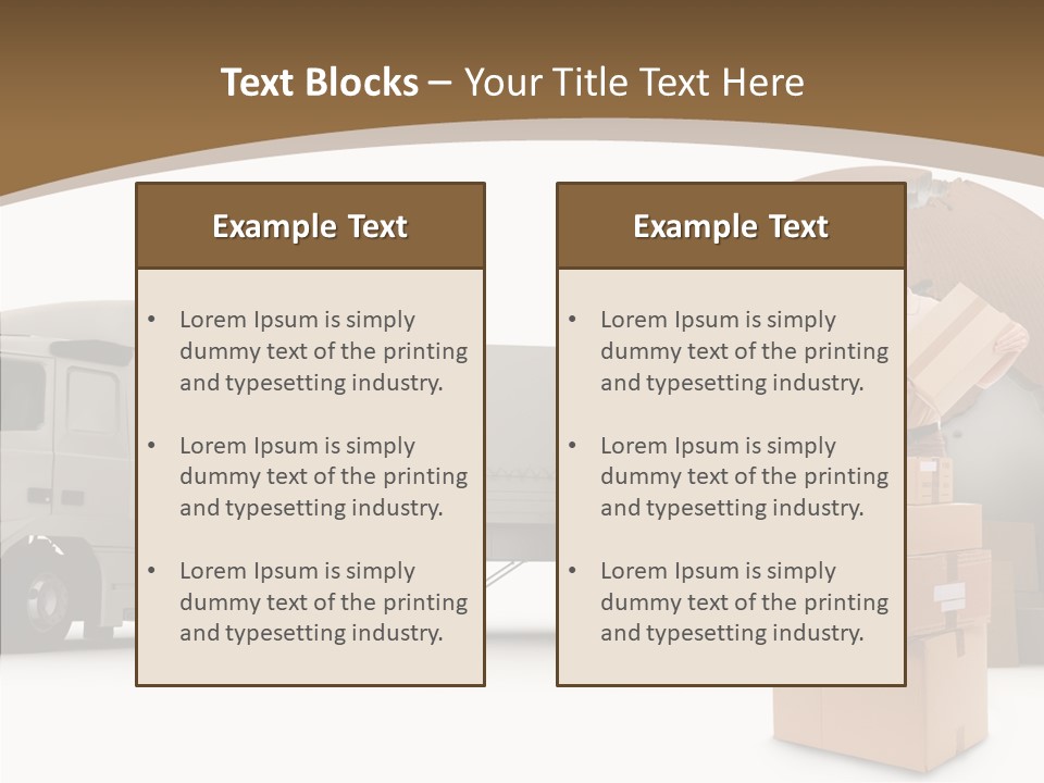 Isolated Conveyance Worldwide PowerPoint Template