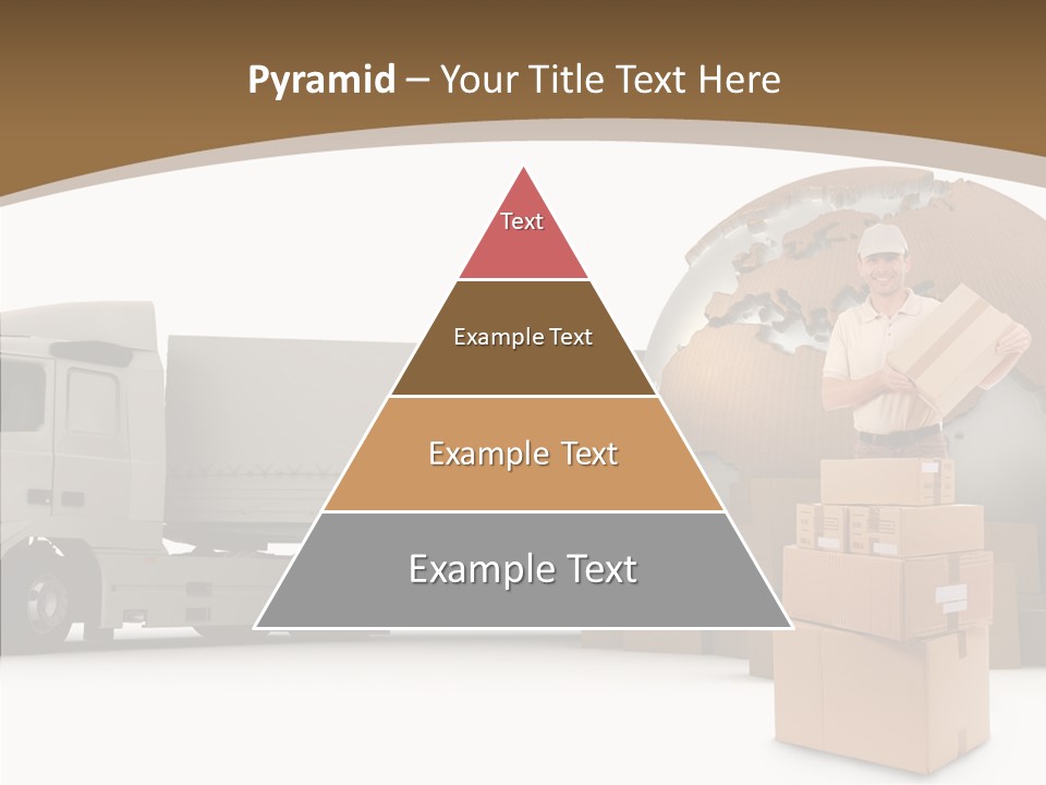 Isolated Conveyance Worldwide PowerPoint Template