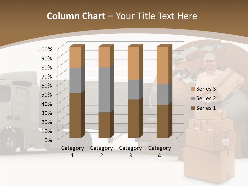 Isolated Conveyance Worldwide PowerPoint Template