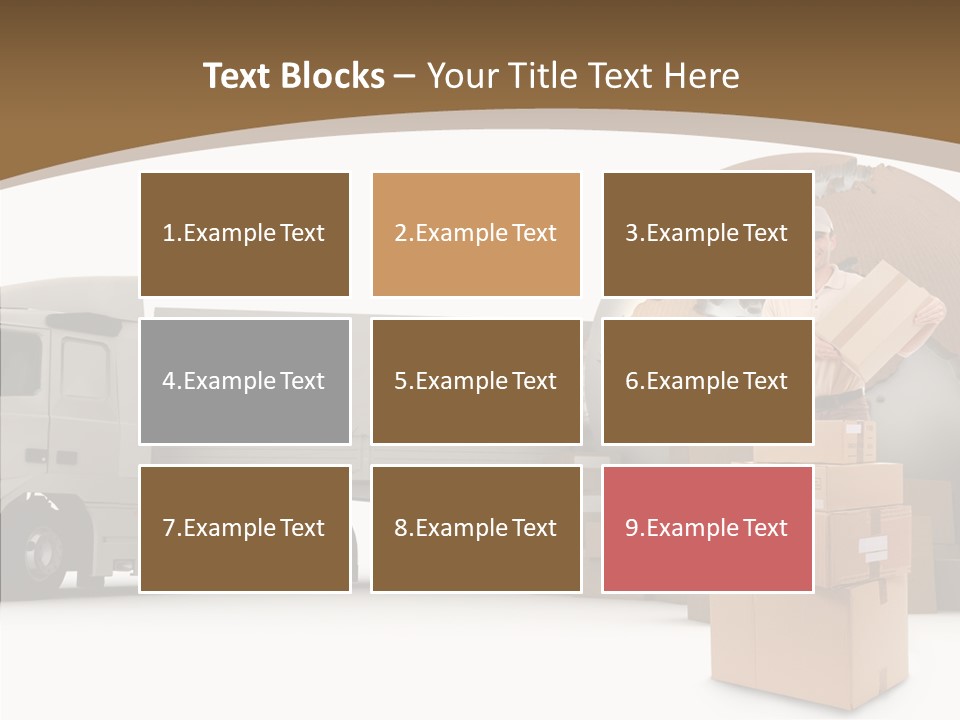 Isolated Conveyance Worldwide PowerPoint Template