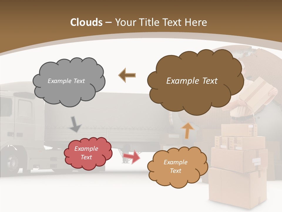Isolated Conveyance Worldwide PowerPoint Template