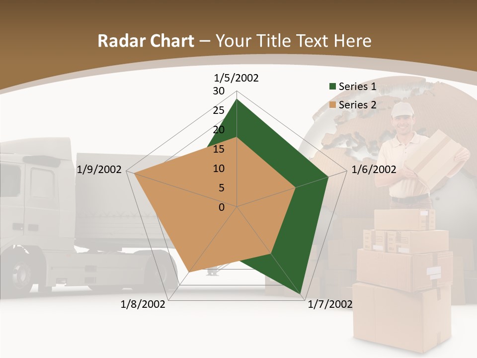 Isolated Conveyance Worldwide PowerPoint Template