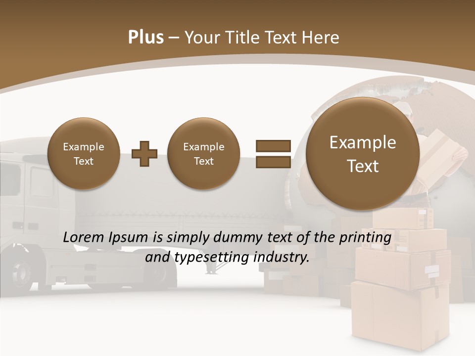 Isolated Conveyance Worldwide PowerPoint Template