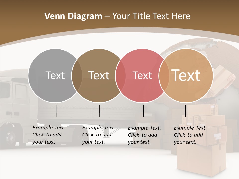 Isolated Conveyance Worldwide PowerPoint Template