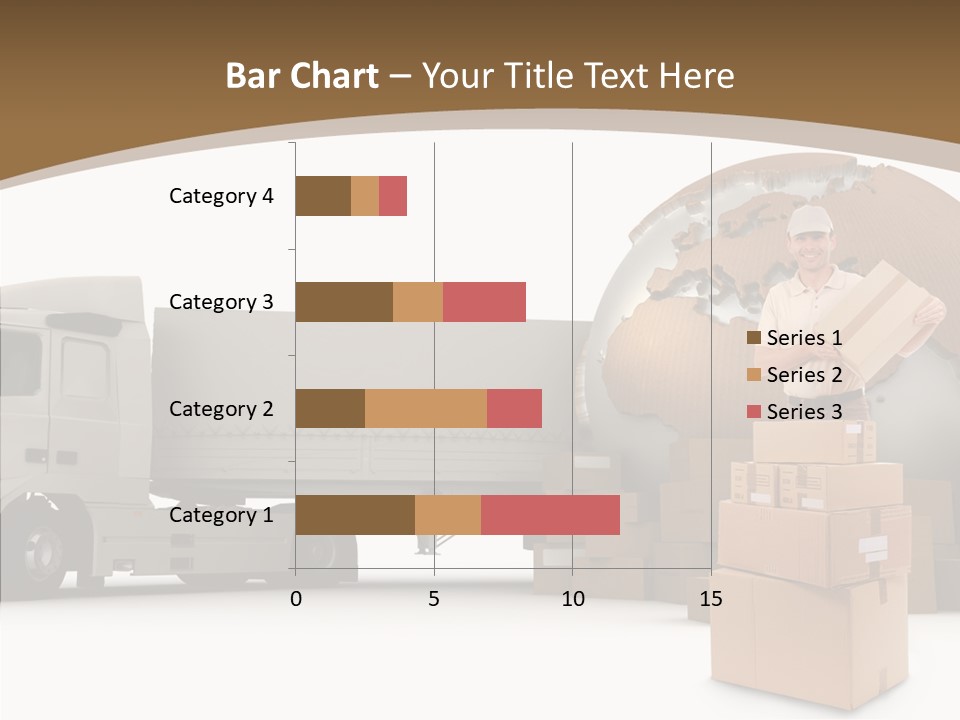 Isolated Conveyance Worldwide PowerPoint Template