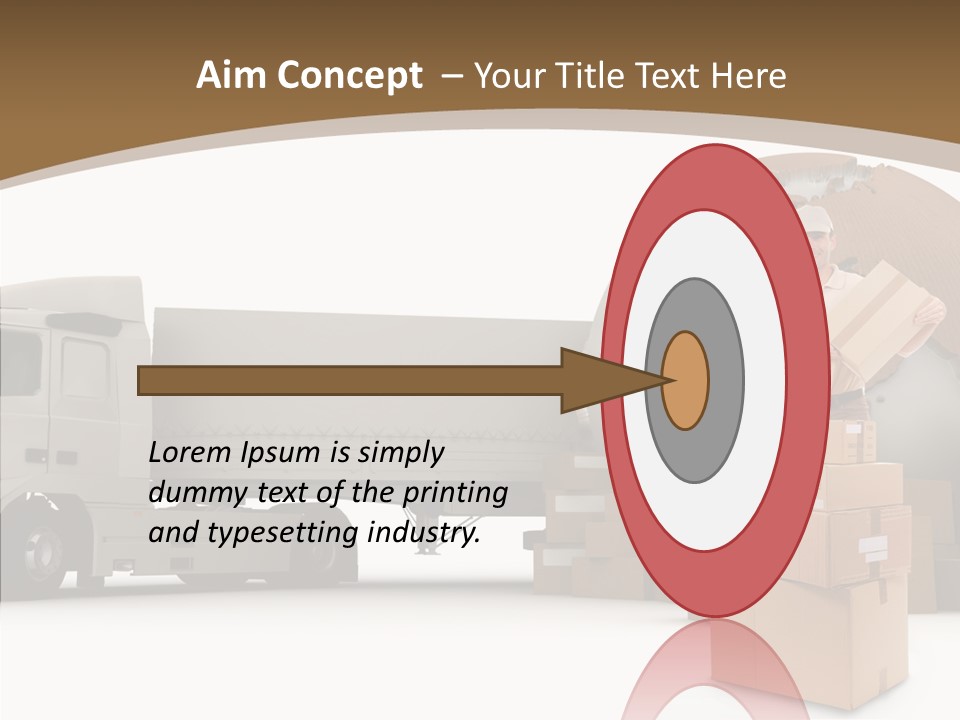 Isolated Conveyance Worldwide PowerPoint Template