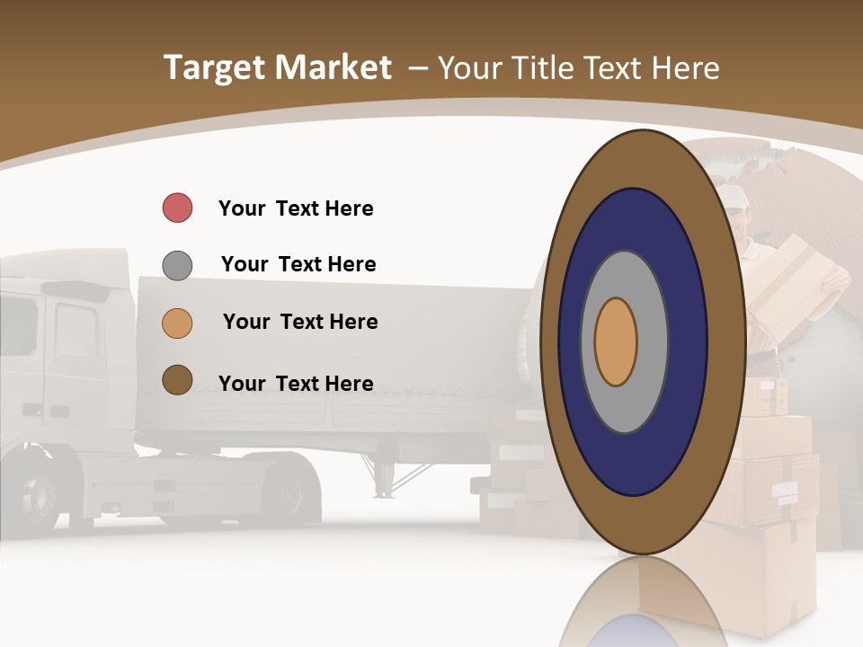 Isolated Conveyance Worldwide PowerPoint Template