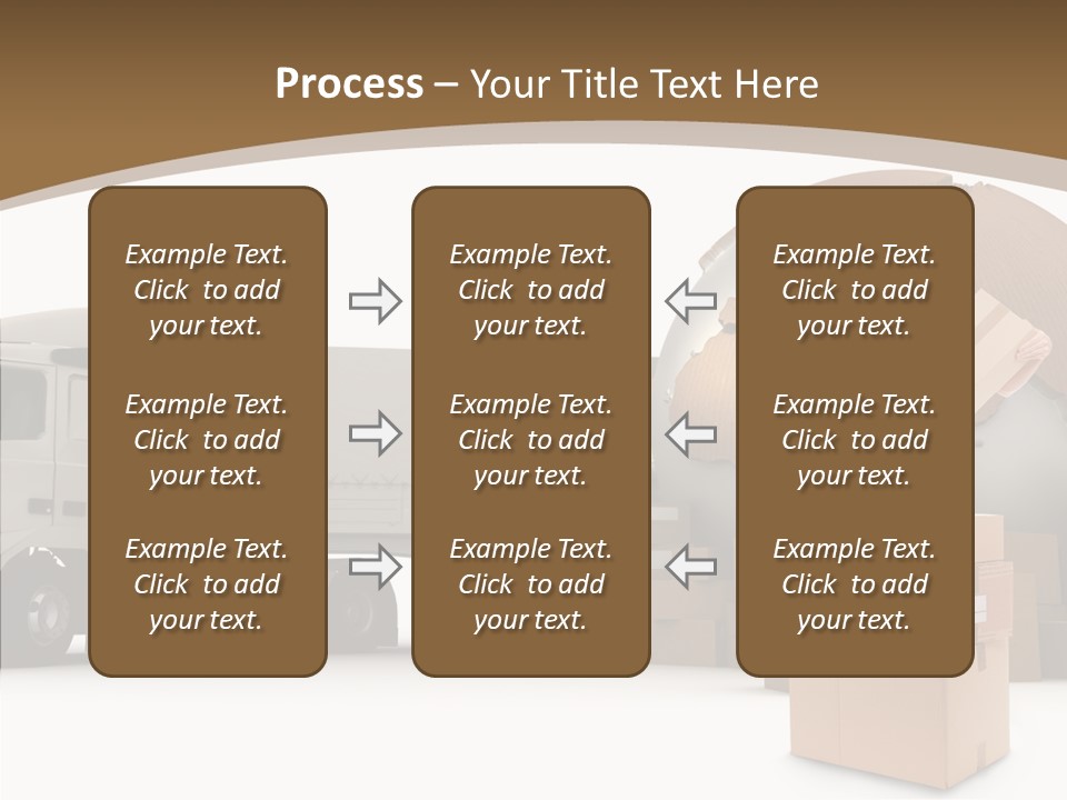 Isolated Conveyance Worldwide PowerPoint Template