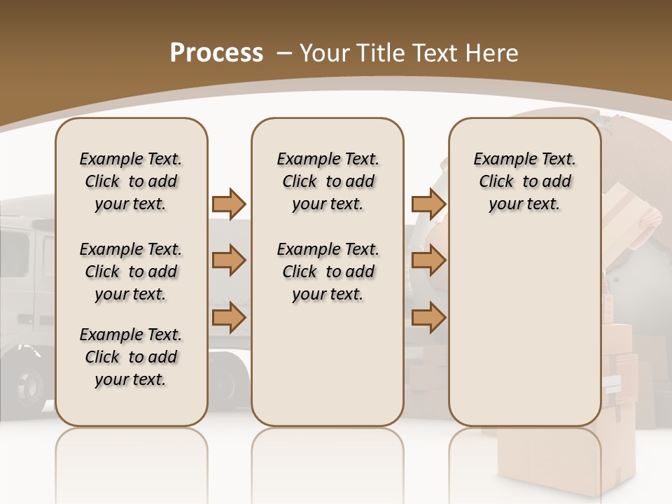 Isolated Conveyance Worldwide PowerPoint Template