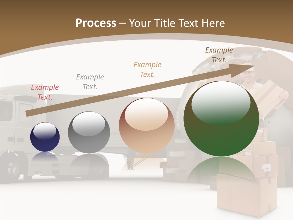 Isolated Conveyance Worldwide PowerPoint Template