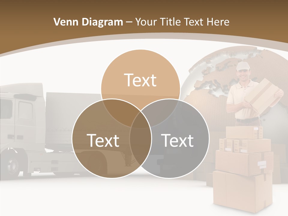 Isolated Conveyance Worldwide PowerPoint Template