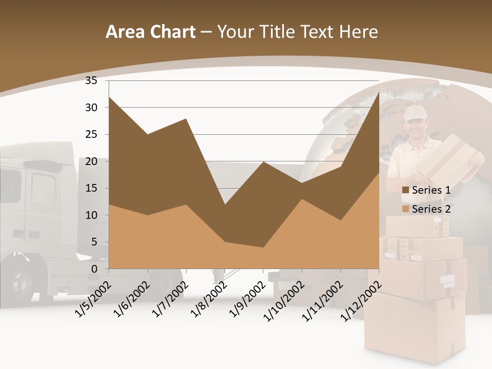 Isolated Conveyance Worldwide PowerPoint Template
