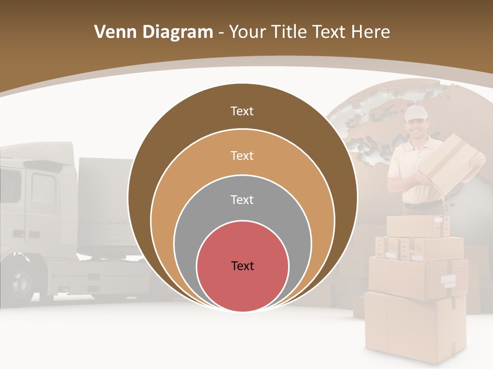 Isolated Conveyance Worldwide PowerPoint Template