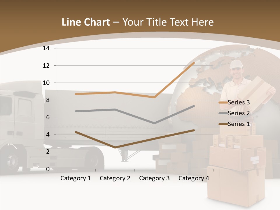 Isolated Conveyance Worldwide PowerPoint Template
