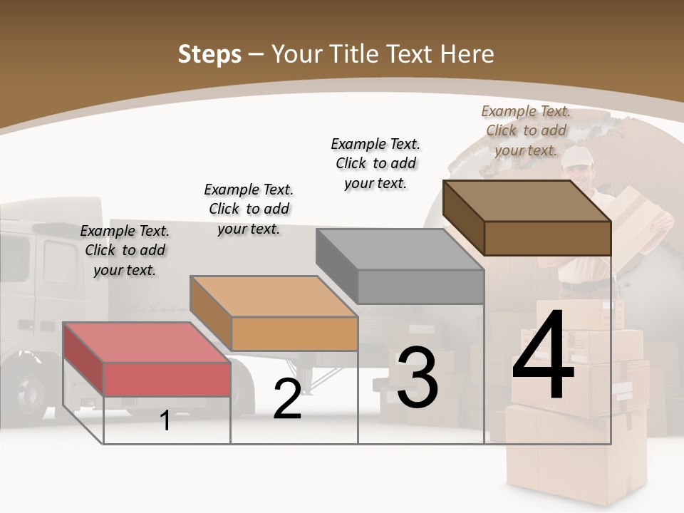 Isolated Conveyance Worldwide PowerPoint Template