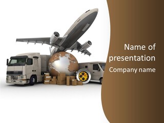 International Caucasian Road PowerPoint Template