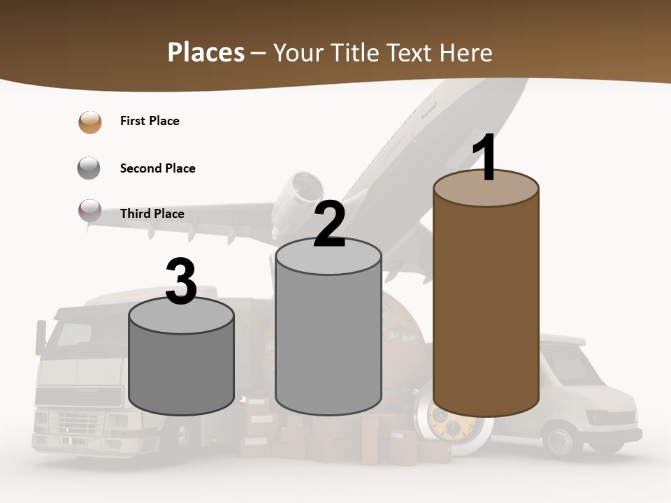 International Caucasian Road PowerPoint Template
