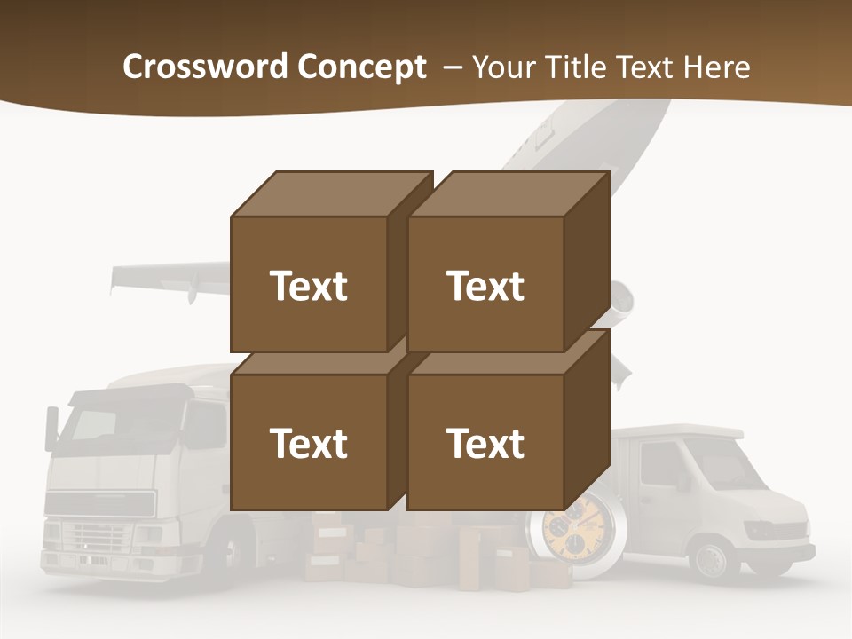 International Caucasian Road PowerPoint Template