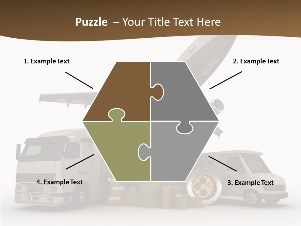 International Caucasian Road PowerPoint Template